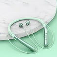 thumbnail image 1 of Auriculares inalámbricos Bluetooth, deportivos, larga duración, montados en el cuello, dos orejas, graves profundos, impermeables, verde, 1 of 2