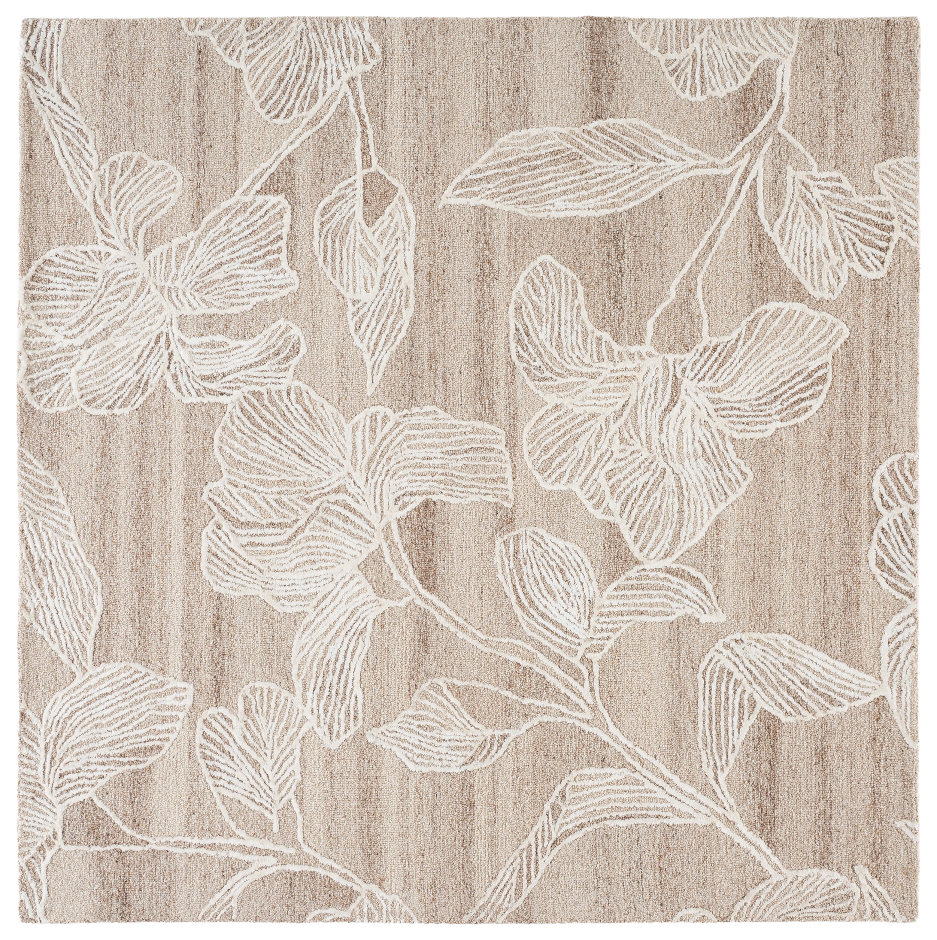 Safavieh Glamour Dennis Floral Area Rug, Beige/Ivory, 6' x 6' Square