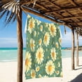 thumbnail image 2 of Ryvnso Daisy Flowers Oversized Beach Towel Microfiber Bath Blankets Swimming Fitness 37" x 74", 2 of 5