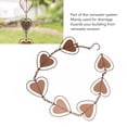 thumbnail image 4 of Heart Shape Wind Chime, Hook Installation Decorative Drainage Function Elegant Metal Rain Chain Beautiful Iron Material  For Downspout For Patio, 4 of 8