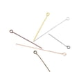 thumbnail image 5 of Xiao Hua Bronze Pin 200PCS-1.57*0.03 inch Jewelry Making, Handmade End Ring Design Earring Pendant Accessory, Reusable Homemade Bracelet Pendant Connector Craft Pin, 5 of 5