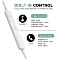 thumbnail image 2 of [2 Pack] WEIZY aux Écouteurs, Vize Écouteurs Filaires 3.5mm Isolation du Bruit Contrôle du Volume & Microphone Intégré Compatible avec iPhone/Samsung/Android/MP3/MP4, 2 of 4