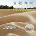 thumbnail image 5 of 100% Linen Duvet Cover Set, 3 PCS Natural French Flax Sand Ruffle Duvet Cover Full Size, Breathable Comfy Linen Bedding Comforter Cover with 2 Pillowcases (Sand, 78" X 86"), 5 of 9