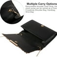 thumbnail image 3 of PU Leather Clutch Purse Evening Chain Shoulder Bag for Women, 3 of 8