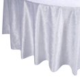 thumbnail image 6 of BalsaCircle Christmas Holidays 120" White Round Premium Velvet Tablecloth Linens Decoration, 6 of 6