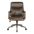 thumbnail image 5 of Woodlands Office Chair in Chocolate Faux Leather, 5 of 10