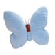 thumbnail image 5 of Cojín de mariposa, cojín de mariposa, suave, hecho a mano, cojín decorativo de escritorio. Azul, 5 of 9