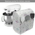 thumbnail image 2 of Animals Stand Mixer Cover, Funny Cartoon Happy Lady Cat Pattern with Hearts Crown Comet Clouds and Raindrops, Kitchen Appliance Organizer Bag Cover with Pockets, 5 Quarts, Multicolor, by Ambesonne, 2 of 4