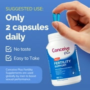 Conceive Plus Mens Fertility Support Supplement, with Zinc, Vitamin D & CoQ10 - 60 Capsules