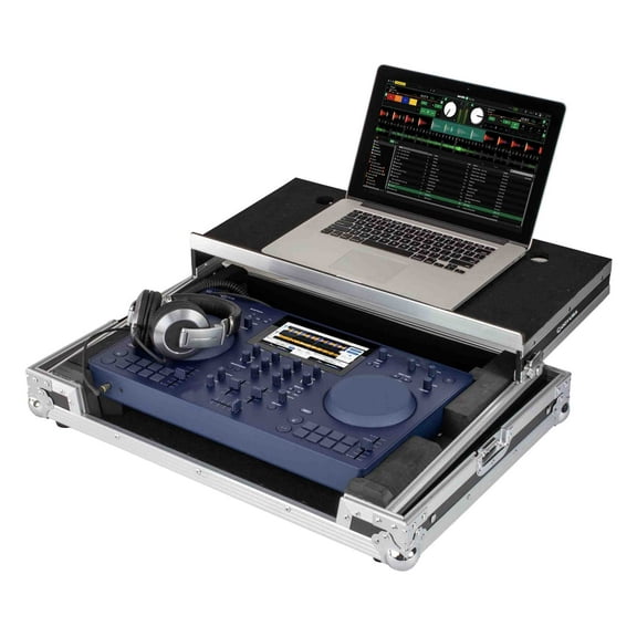 Odyssey FZGSATOMNISDUO, Flight Case with Glide Style Laptop Platform for the AlphaTheta OMNIS-DUO