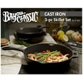 thumbnail image 6 of Bayou Classic 7405 3 Piece Cast Iron Skillet Set, 10"/12"/14", 6 of 6