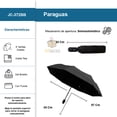 thumbnail image 2 of Paraguas Sombrilla Semiautomático Importadora La Merced de Bolsillo negro, 2 of 5