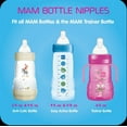 MAM Size 2 Medium Flow Bottle Nipple, 2+ Months, 2 Pack