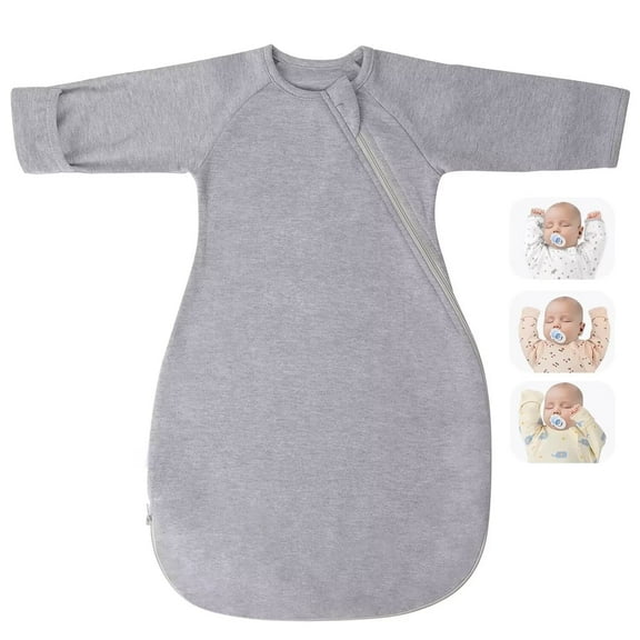 Transitional Swaddle Sack with Arms Up & Sleeves, Mitten Cuffs, 2-Way Zipper, Sleep Sacks Blanket for Newborns - Calms Startle Reflex, Newborns Baby Boys & Girls Sleep Bag