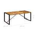 thumbnail image 4 of vidaXL Dining Table 200x100x75 cm Solid Mango Wood, 4 of 4