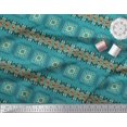 thumbnail image 3 of Soimoi Moss Georgette Fabric Geometric African Fabric Prints By Yard 42 Inch Wide, 3 of 3