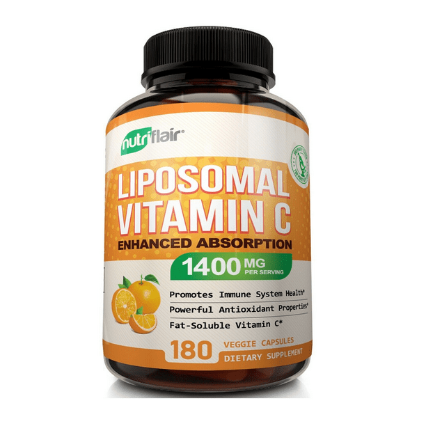Liposomal Vitamin C 1400mg Capsules High Absorption Vitamin C Pills