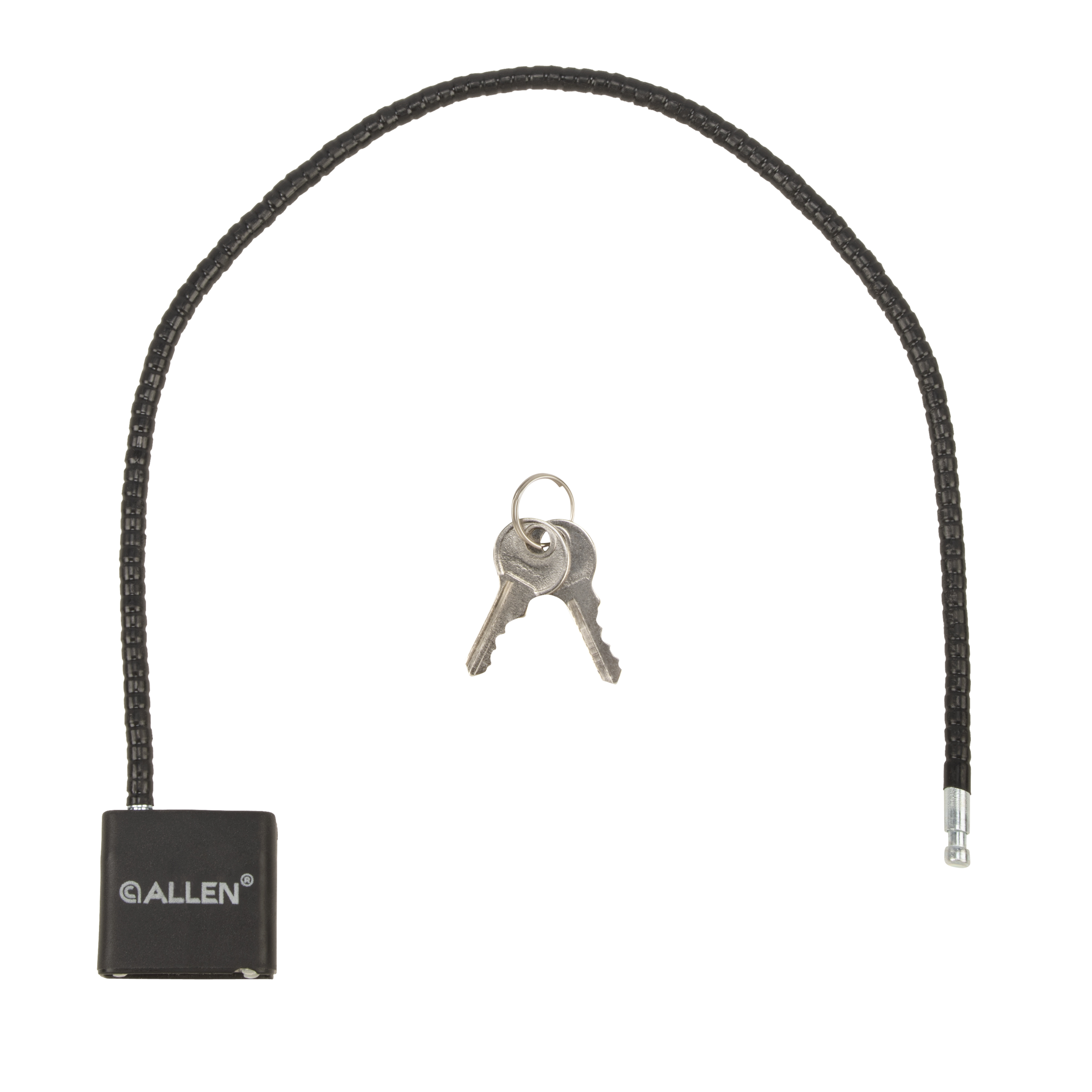 Allen Company 15" Cable Lock, 2-Pack, Black