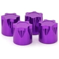 thumbnail image 4 of 4-Piece Aluminum Wheel Rim Center Cap Set - BJM365 Purple Hub Covers for Car Wheels, Lightweight 15g Total, Compact 12x8x2cm Packaging, 4 of 6