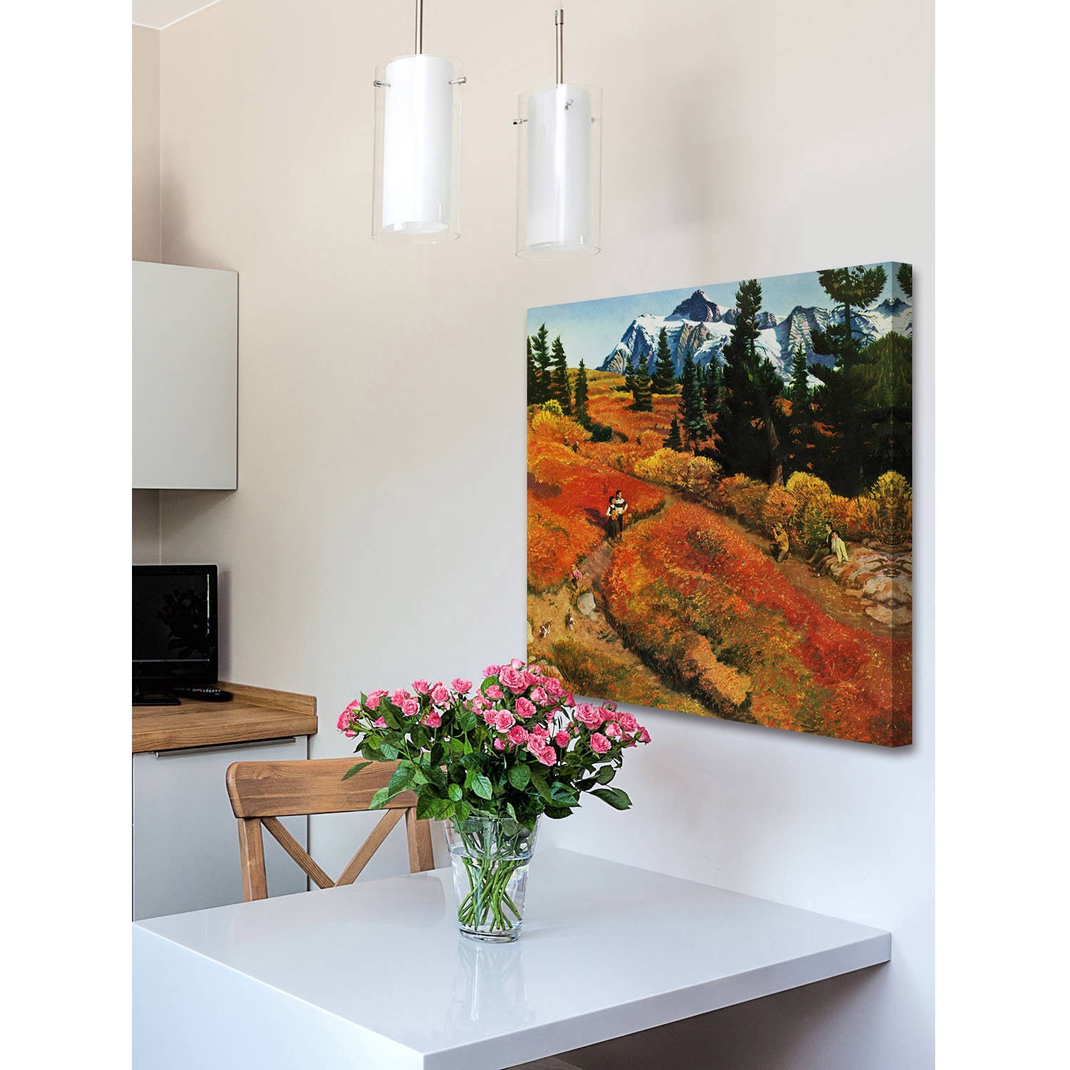 "Fall Photo Op" Painting Print on Wrapped Canvas