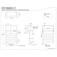 thumbnail image 2 of Kingston Brass DTC182837 Markus Wall Mount Plug-In Towel Warmer, Brushed Brass, 2 of 4