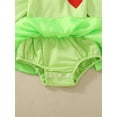 thumbnail image 6 of Toddler Baby Girls Valentine's Day Outfits Love Heart Ribbed Long Sleeve Romper Dress Tulle Tutu Skirt Dresses Photography Outfit Fall Clothes Outfits for Little Girls Size 4-5, 6 of 9