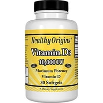 Healthy Origins Vitamin D3 10,000 IU, 30 Softgels