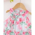 thumbnail image 5 of Baby Girls Clothes Toddler Girl Floral Dress 4T Girls Summer Dress 5T Girls Sleeveless Halter Dress, 5 of 10