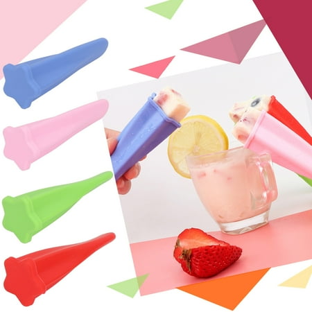 

WNG 1Pack Popsicles Molds Reusable Baby Molds Multicolored Silicone Popcical Molds Ice Molds DIY Frozen Popsicle Maker with Lid DIY Popsicles Yogurt Sticks Jelly