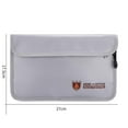 thumbnail image 2 of Fireproof Document Bag Waterproof and Fireproof Money Bag with Zipper, Fireproof Safe Storage Pouch for Passport, Cash, Jewelry, Legal Documents and Valuables, 2 of 4