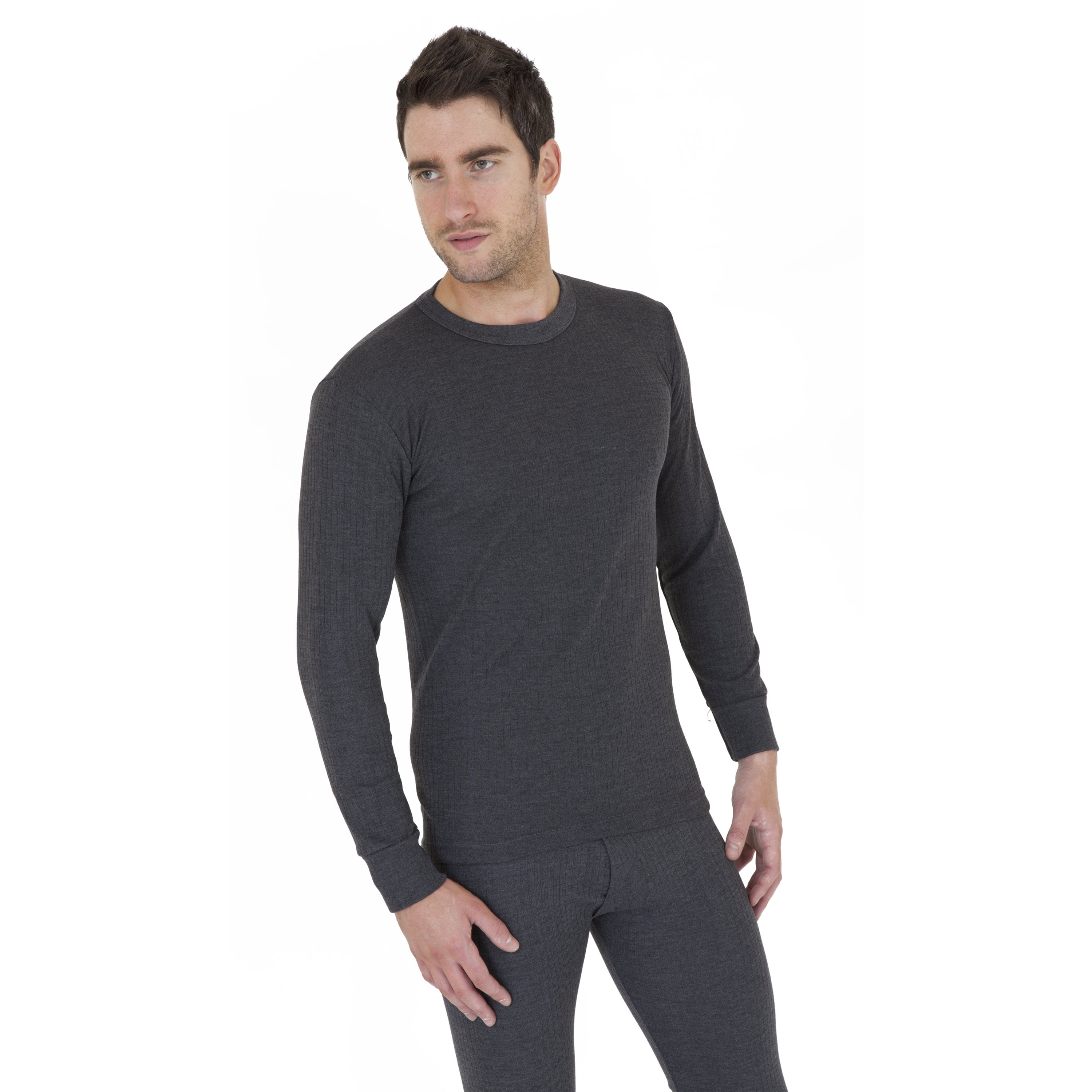 Mens Thermal Underwear Long Sleeve T Shirt Top Polyviscose Range