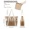 thumbnail image 4 of Bolsa de playa HOMESPON impermeable a prueba de arena para mujer (caqui), 4 of 7