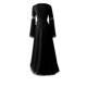 thumbnail image 3 of Womens Halloween Costumes 2024 Cosplay Gothic Dresses Women Medie Dress Renaiss Fit Irregular Long Sleeve Cosplay Maxi Dress, 3 of 3