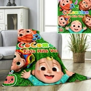Cocomelon Ultra-Soft Flannel Blanket Winter Summer Fabric Blanket Birthday Gift Bed Sofa Home Office