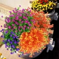 thumbnail image 3 of Coolmade 8 Bundles Artificial Fall Flowers No Fade Autumn Plants, Indoor Outdoor Greenery for Thanksgiving Christmas Wedding Party Home Garden Fireplace DÃ©cor (Gold Yellow), 3 of 8