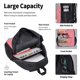 thumbnail image 4 of Easygdp Cool Cat Pink Sunglasses Mochila para Niños y Niñas con Set de Caja de Almuerzo y Estuche para Lápices 3 en 1, Mochila Escolar Estampada para Adolescentes, 4 of 7