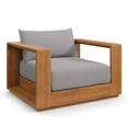 thumbnail image 2 of Modway Tahoe Outdoor Patio Acacia Wood Chair in Natural Light Gray, 2 of 10
