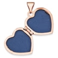 thumbnail image 2 of 14K Rose Gold 15mm Heart Locket, 2 of 2