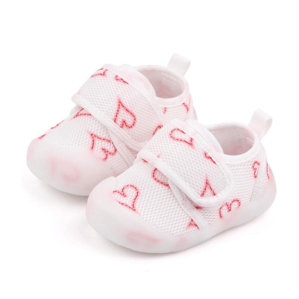 SOFMUO Baby Boys Girls Lace Up Leather Sneakers Soft Rubber Sole Infant Moccasins Newborn Oxford Loafers Anti-Slip Toddler Wedding Uniform Dress Shoes