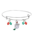 thumbnail image 2 of Latrodar Christmas Bracelet For Women Girls Thanksgiving Holiday Santa Expandable Crystal Bracelet Jewelry Silver up to 30% Off, 2 of 2