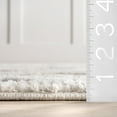 thumbnail image 4 of Ansley Moroccan Lattice Tassel Area Rug, 6'7" x 9', Light Grey, 4 of 9
