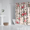 thumbnail image 2 of Pioneer Flower Floral Print Pattern Shower Curtain 72"x72" ,Bathroom Decorative Shower Curtains Set with 12 Hooks,Modern Waterproof Washable Shower Curtain, 2 of 6