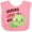 Pink and White, variant on Inktastic Grandma Loves Me- Cute Turtle Boys or Girls Baby Bib
