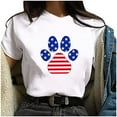 thumbnail image 2 of Fanxing Butterfly American Flag Shirts for Women 2025 Summer Fourth July Patriotic Loose Fit Memorial Day Graphic Tees USA Stars Stripes Tshirt My Orders Placed Recently By Me XL, 2 of 9