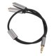 thumbnail image 2 of 3Pcs Headset Splitter Cable 3.5mm Silver Headphone Splitters Mic Cables for Laptop, 2 of 4