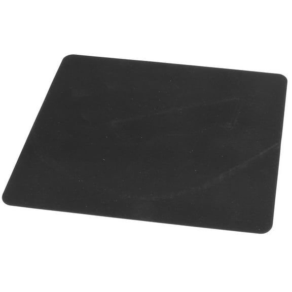 Black Rectangle Shape Silicone Notebook PC Mouse Pad Mat