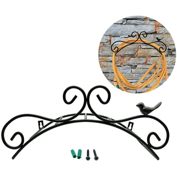 Garden Hose Holder Wall Mount Water Hose Holder Heavy Durable Cast Iron Hose Hanger Decorative Garden Hose Storage Hose Stand Hose Organizer For Outside Yard Walmart Com Walmart Com