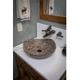 thumbnail image 4 of Dark Emperador Marble Freeform Vessel Sink, 4 of 9