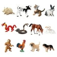 thumbnail image 3 of 12x animales modelo niños juguete educativo artesanías miniatura pintado a mano niños juguete cognitivo para aulas recompensas ornamento de escritorio Estilo B, 3 of 8