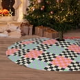 thumbnail image 6 of Sikiie Colorful Checkered 30-48 inches {designName} Print Christmas Tree Skirt Snowman Xmas Tree Skirt with Edge Christmas Decorations for Holiday Party48", 6 of 7